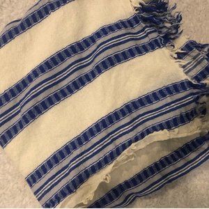 Aritzia Wilfred Mixed Stripes Wool Blanket Scarf